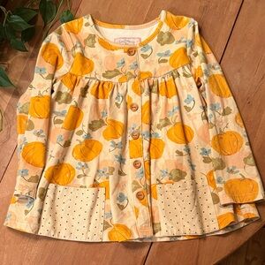 SweetHoney pumpkin print tunic-button set **** NO LEGGINGS***